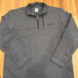 Callaway Opti-Dri Quarter Zip Pullover Men’s Large Gray Golf Jacket